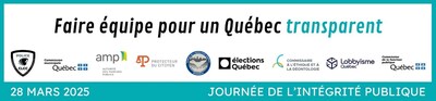 Journée de l'intégrité publique 2025 - Faire équipe pour un Québec transparent -