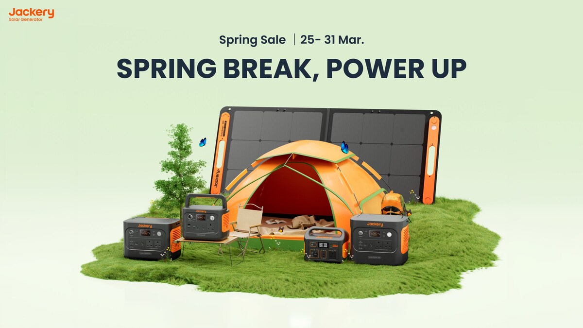 Frühlingsgefühle to go: Portable Energiespeicher von Jackery im Amazon Spring Sale über 50 Prozent günstiger
