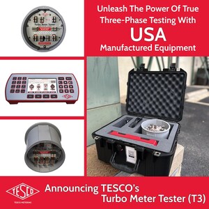 TESCO Introduces the T3 Turbo Meter Tester--A Smarter, Faster Way to Test Meters in the Field