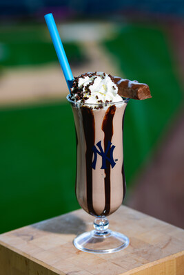 Yankee fans can enjoy exclusive Baby Ruth milkshakes and limited-edition Baby Ruth Baked Pinstripe Bars throughout the 2025 season