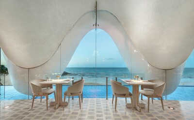 Oceanfront seating at Levant