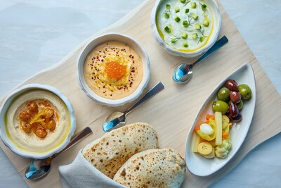 Mezze Hummus and Tzatziki
