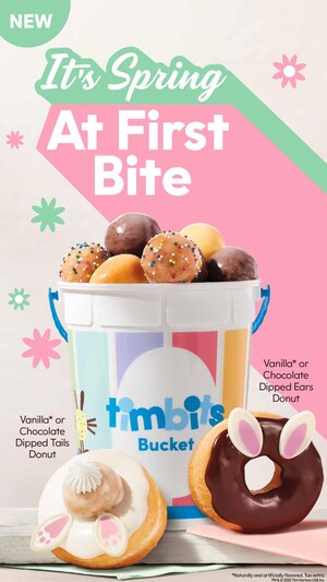 Tim Hortons U.S. springing into the season with adorable Funny Bunny Donuts, Spring Timbits Buckets, plus must-try Nutella® and Matcha menu items