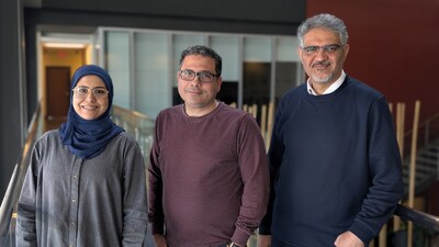 From left to right: Chayma Chaabani, a postdoctoral researcher along with professors Karem Chokmani and Saeid Homayouni at INRS, have developed a new version of the IceMAP-R. This project, carried out in partnership with Ministère de la Sécurité publique (MSP), represents a major technological breakthrough in river ice monitoring.
- Credit INRS (CNW Group/Institut National de la recherche scientifique (INRS)) From left to right: Chayma Chaabani, a postdoctoral researcher along with professors Karem Chokmani and Saeid Homayouni at INRS, have developed a new version of the IceMAP-R. This project, carried out in partnership with Ministère de la Sécurité publique (MSP), represents a major technological breakthrough in river ice monitoring.
- Credit INRS (CNW Group/Institut National de la recherche scientifique (INRS))