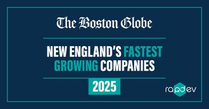 RapDev Named One of New England's Fastest-Growing Companies by The Boston Globe