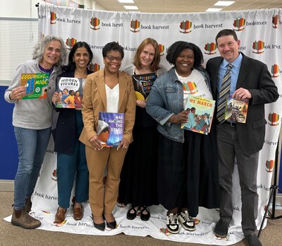 NCFL staff joins Book Harvest in North Carolina earlier this year.