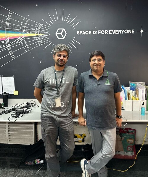 In the Right Siddhartha Durairajan Founder and CEO HYLENR along with Ronak Kumar Samantray Founder