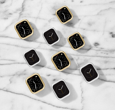Polished Metal Case for Apple Watch® in Gold & Silver