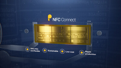 NFC Connect, Pragmatic Semiconductor's ultra-thin, physically flexible, low-carbon chip for near-field communication.