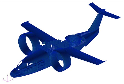 Figure 1: XTI TriFan 600 Global Finite Element Model (GFEM) Update (PRNewsfoto/XTI Aerospace, Inc.)