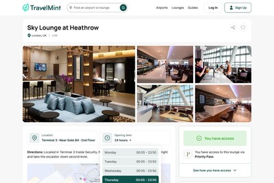Independent and airline-operated lounges in airports globally.
