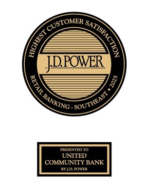 United Community earns 11th J.D. Power Award in the last 16 years, Ranking #1 for Retail Banking Customer Satisfaction in the Southeast, plus #1 in Trust and People