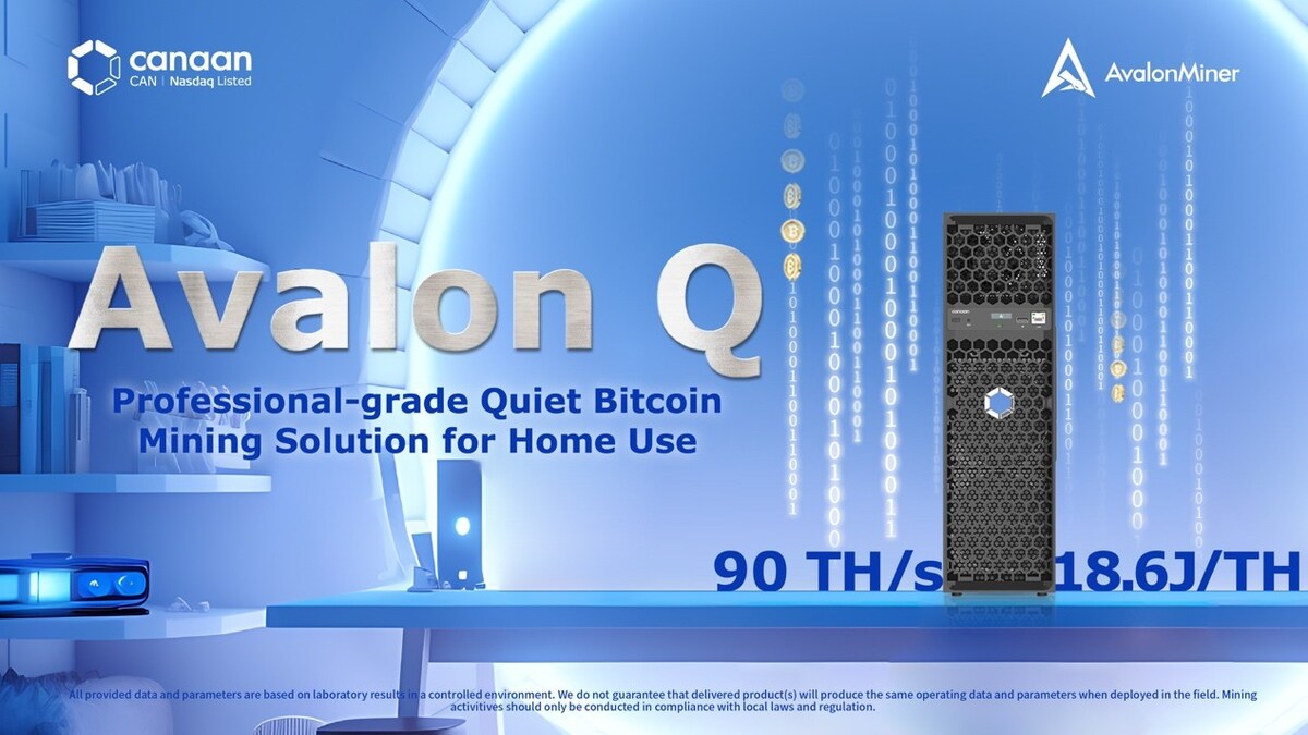 Canaan Unveils Avalon Q at Mining Disrupt 2025: a Professional-Grade Quiet  Bitcoin Mining Solution for Home Use
