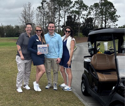 With Women in HVACR’s new sponsorship benefits, groups like Synchrony Financial will see more value for their participation. Pictured left to right are Hawkins HVAC Distributors, Inc. Vice President Melanie Cohran, Women in HVACR Director Amy O’Grady, Synchrony Vice President of Sales Sam Mudrick and Synchrony Vice President of Business Development Kelly Heller.