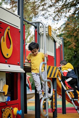 Park 87 theme pays homage to its location next to the future Firehouse No. 87 and will serve as a dynamic play area for children and families living in nearby communities. (CNW Group/Wellen Park)