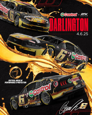Castrol Introduces '7 Critical Areas' Product Claims With New Paint Scheme for Darlington Race