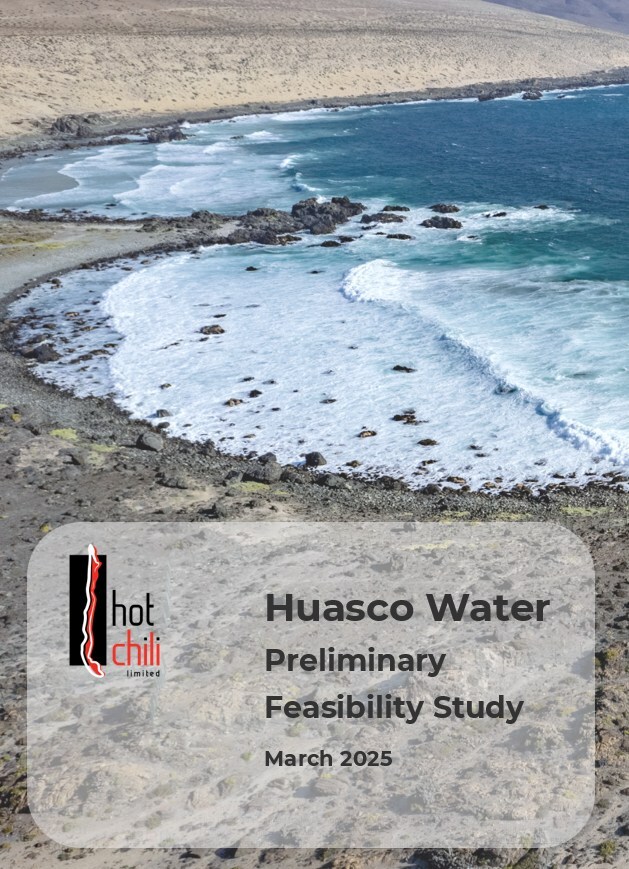 Huasco Water Preliminary Feasibility Study, March 2025 (CNW Group/Hot Chili Limited) Huasco Water Preliminary Feasibility Study, March 2025 (CNW Group/Hot Chili Limited)
