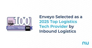 Enveyo Selected as a 2025 Top Logistics Tech Provider by Inbound Logistics