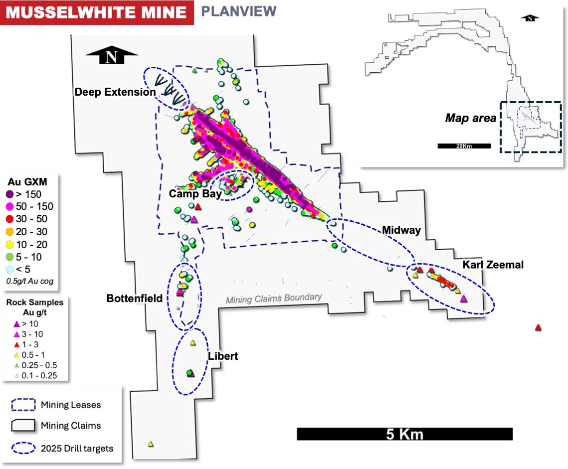 Figure 5: 2025 Near Mine Exploration Targets (CNW Group/Orla Mining Ltd.) Figure 5: 2025 Near Mine Exploration Targets (CNW Group/Orla Mining Ltd.)