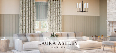 The Laura Ashley collection features 48 beloved prints, floral motifs, and classic geometric patterns that have defined the company for over seven decades.