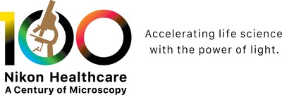 Nikon Microscope 100th Anniversary Logo. The 100th anniversary is marked by the release of the 