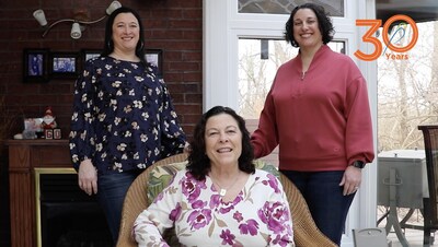 Parrot Promo Essentials and Parrot Sports Gear owners celebrating 30 years - Krista Guiliano, Kim Massie, and Holly Beard.