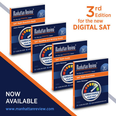 Manhattan Review releases four new books as part of the 3rd Edition of its Digital SAT Prep Book Series.