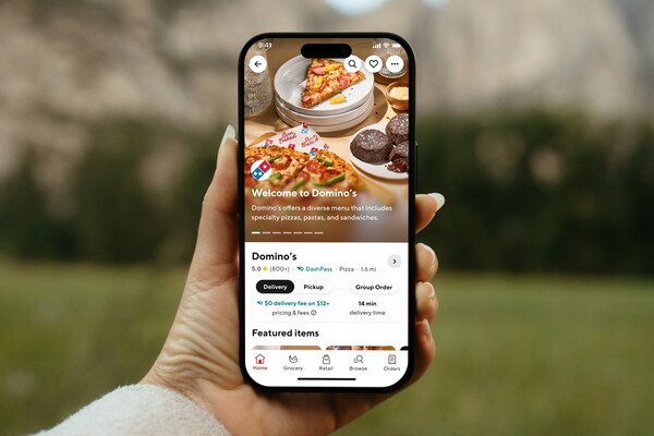 Domino's is partnering with DoorDash to provide customers with another way to order, while maintaining delivery by Domino's drivers. Domino's is partnering with DoorDash to provide customers with another way to order, while maintaining delivery by Domino's drivers.