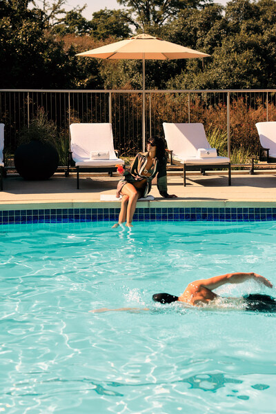 Chilled lakeside pool and Roses and Rosé offerings at Four Seasons Hotel Austin