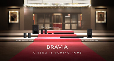 The new range includes the BRAVIA Theater Bar 6 (3.1.2ch soundbar with a wireless subwoofer) and the BRAVIA Theater System 6 (5.1ch home theater system), and the BRAVIA Theater Rear 8 (rear speakers).