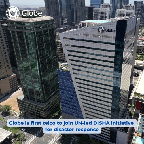 Globe is first telco to join UN-led DISHA initiative for disaster response Globe is first telco to join UN-led DISHA initiative for disaster response