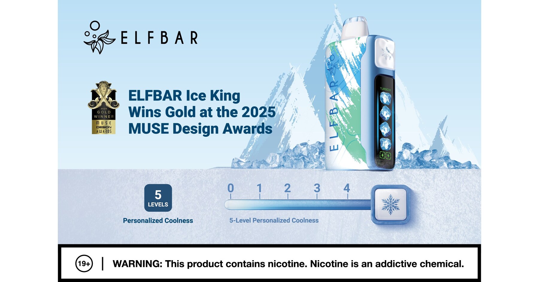 ELFBAR wins gold at the 2025 MUSE Design Awards