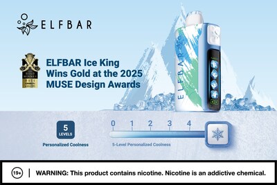 ELFBAR remporte l'or aux MUSE Design Awards 2025
