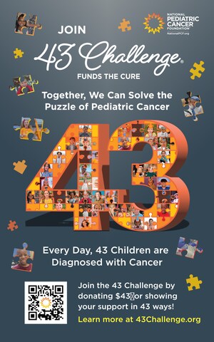 National Pediatric Cancer Foundation Launches "43 Challenge" to Fund Pediatric Cancer Research