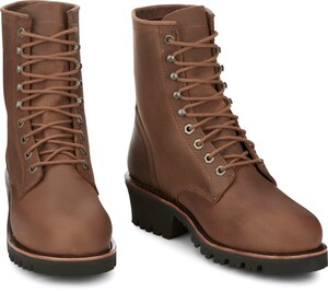 Chippewa Boots Showcases the Classic 2.0 8" Bourbon Brown Steel Toe Logger as April's Boot of the Month
