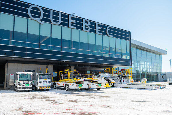 Air Canada announced today that its ground operations in Québec City will be the airline’s first station in Canada to achieve 100% electrification of its GSE fleet across all main categories by the end of 2025. (CNW Group/Air Canada)