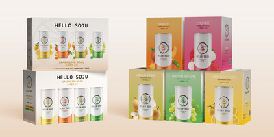 Hello Soju's new variety pack and single flavor 4-packs