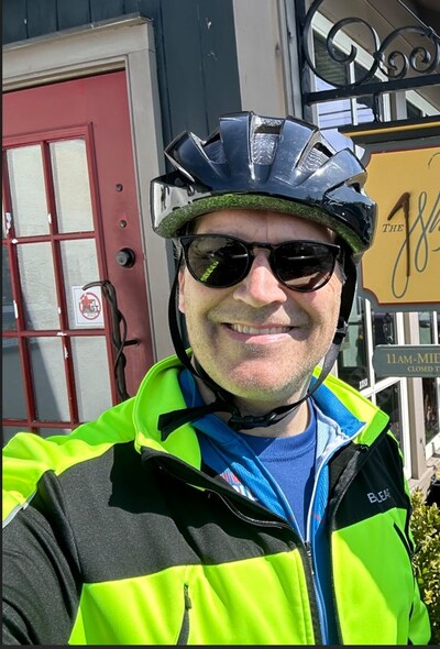 Joining America's Most Beautiful Bike Ride riders this year is LLS President and CEO, E. Anders Kolb, M.D.