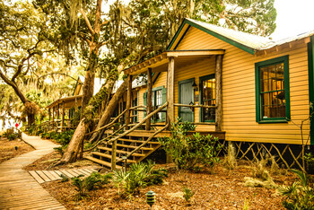 The Lodge on Little St Simons Island - a photo of the Island's main Hunting Lodge. photo by Cassie Wright