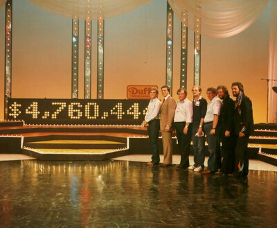 Joe Lake (third from right) with part of the original team during the first CMN Telethon in 1983 — the start of a powerful movement for children’s health.