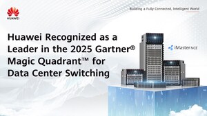 Huawei reconhecida como líder em comutação de data center no Gartner® Magic Quadrant™ de 2025