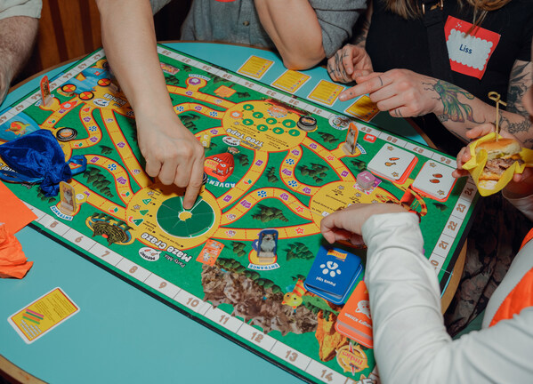 Adventures in Friskies World board game