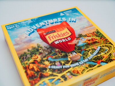 “Adventures in Friskies World" is available for purchase beginning on National Board Game Day, April 11, while supplies last.