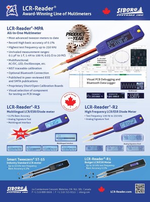 Award-Winning LCR-Reader Multimeter product line