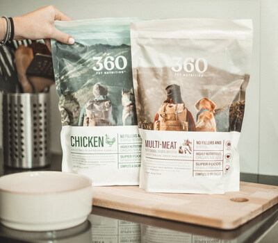 360 Pet Nutrition utilizes state-of-the-art freeze-dried technology, the company preserves the nutritional integrity of carefully selected proteins, fruits, and vegetables. Their freeze-dried dog food is made with 24 whole food ingredients—all of which are easily recognizable and pronounceable—ensuring pets receive only the best nature has to offer. This minimal processing supports optimized nutrition, helping pets thrive in overall health and vitality.