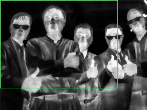 Image from new 17um pitch SVGA thermal camera. The inset box shows the field of view  limitations of a VGA thermal camera Image from new 17um pitch SVGA thermal camera. The inset box shows the field of view  limitations of a VGA thermal camera