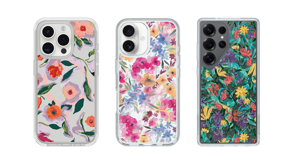 Discover the latest cute phone cases with vibrant spring florals from OtterBox
