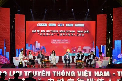 The “Dialogue in the New Era: China-Vietnam Exchange for Young Media Professionals” in progress (PRNewsfoto/CICC)