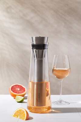 The Rabbit Wine Chilling Carafe chills mom's bottle of wine in minutes.