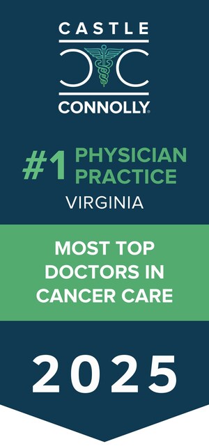 Virginia Cancer Specialists, #1 Physician Practice Across All Medical Specialties and Cancer by Castle Connolly, 2025, Names 6 Additional Physicians as Top Docs